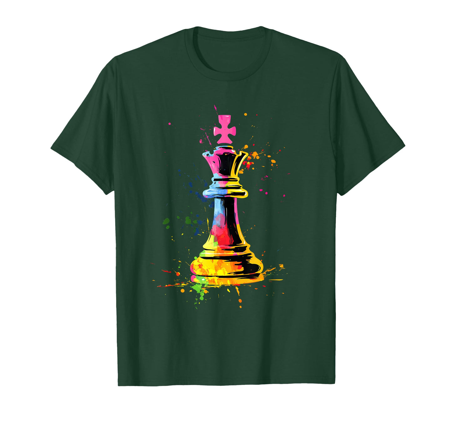 Colorful Chess Piece Chess Player T-Shirt