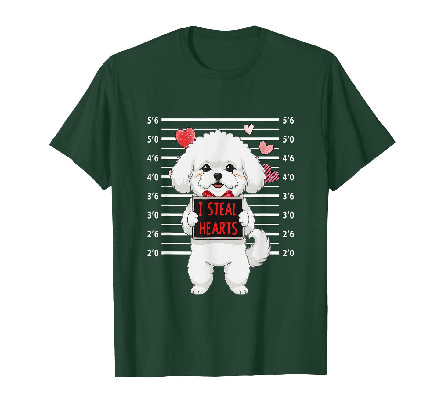 I Steal Cute Hearts Valentine's Day Bichon Frise Lover Owner T-Shirt