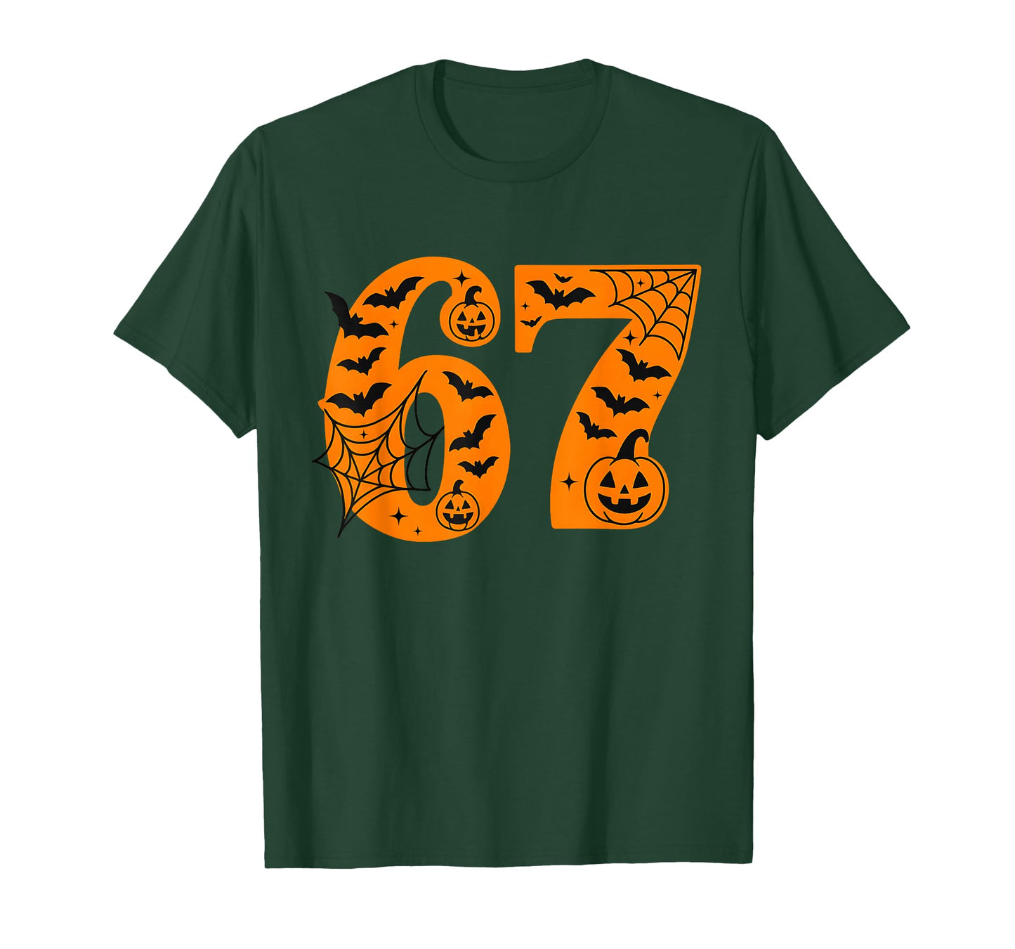 67 Halloween Six Seven Brainrot Meme Boys Kids Funny 6 7 T-Shirt