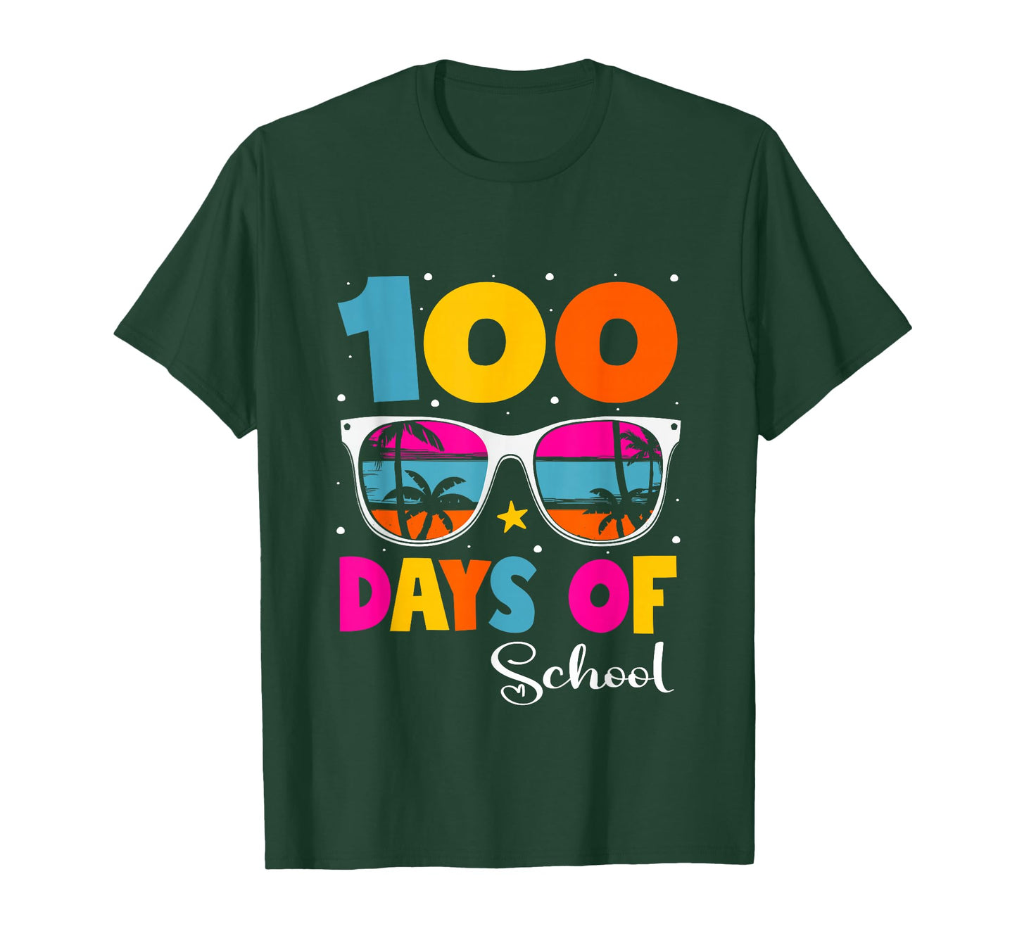 100 Days of School Teacher Kids Funny 100th Day of School T-Shirt