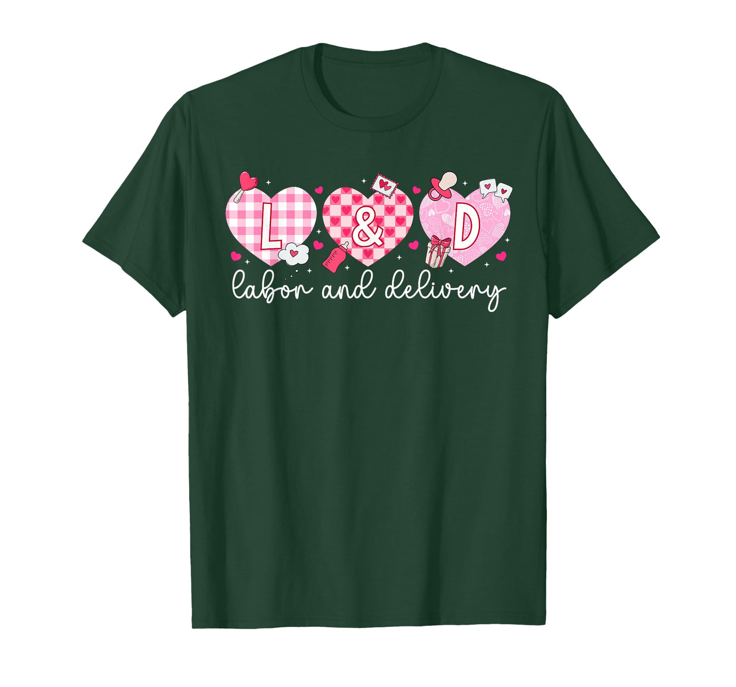 L&D Nurse Valentine Labor and Delivery Nurse Valentines Day T-Shirt