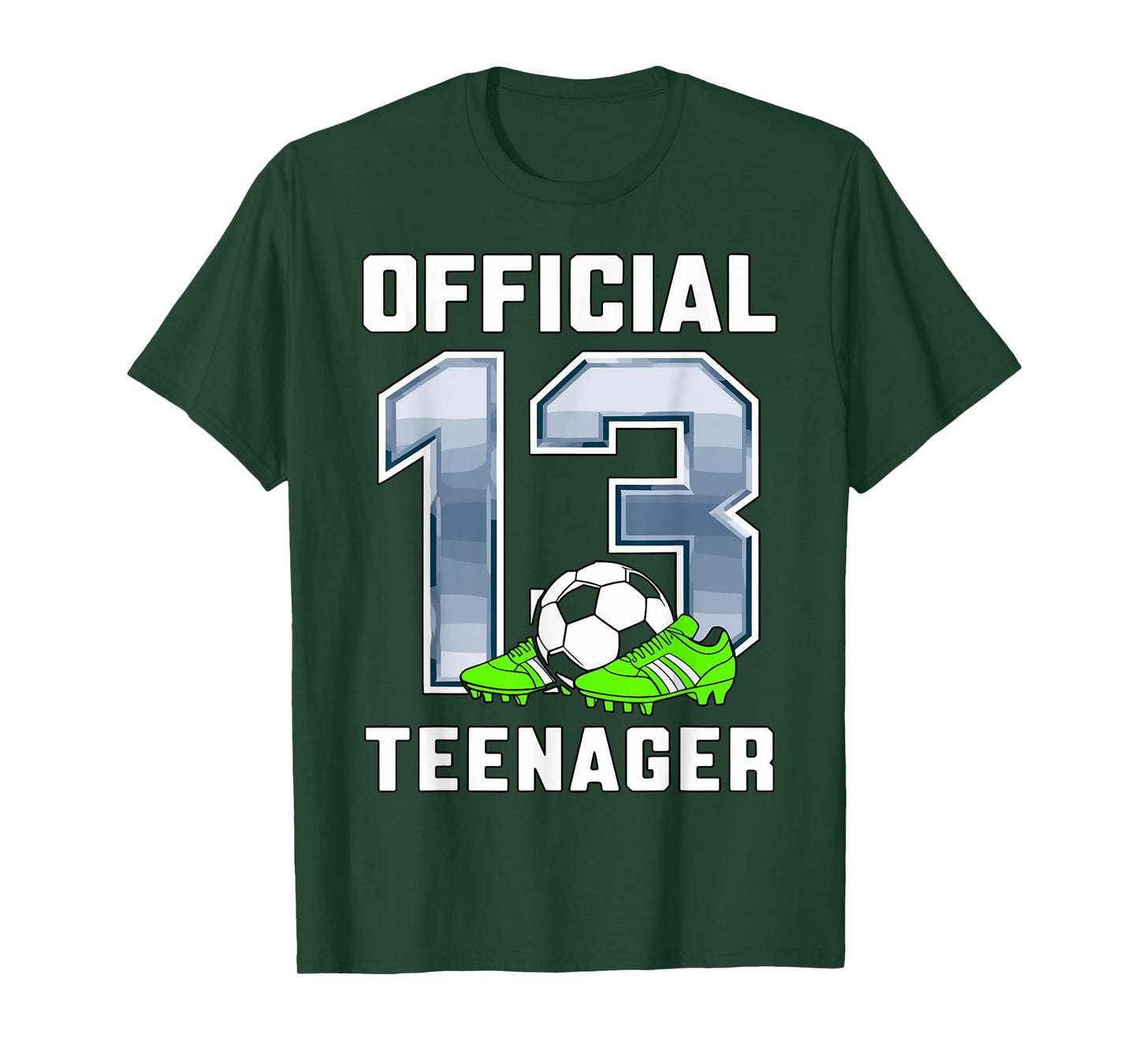 Official Teenager 13th Brithday Party Soccer Theme 13 Years T-Shirt