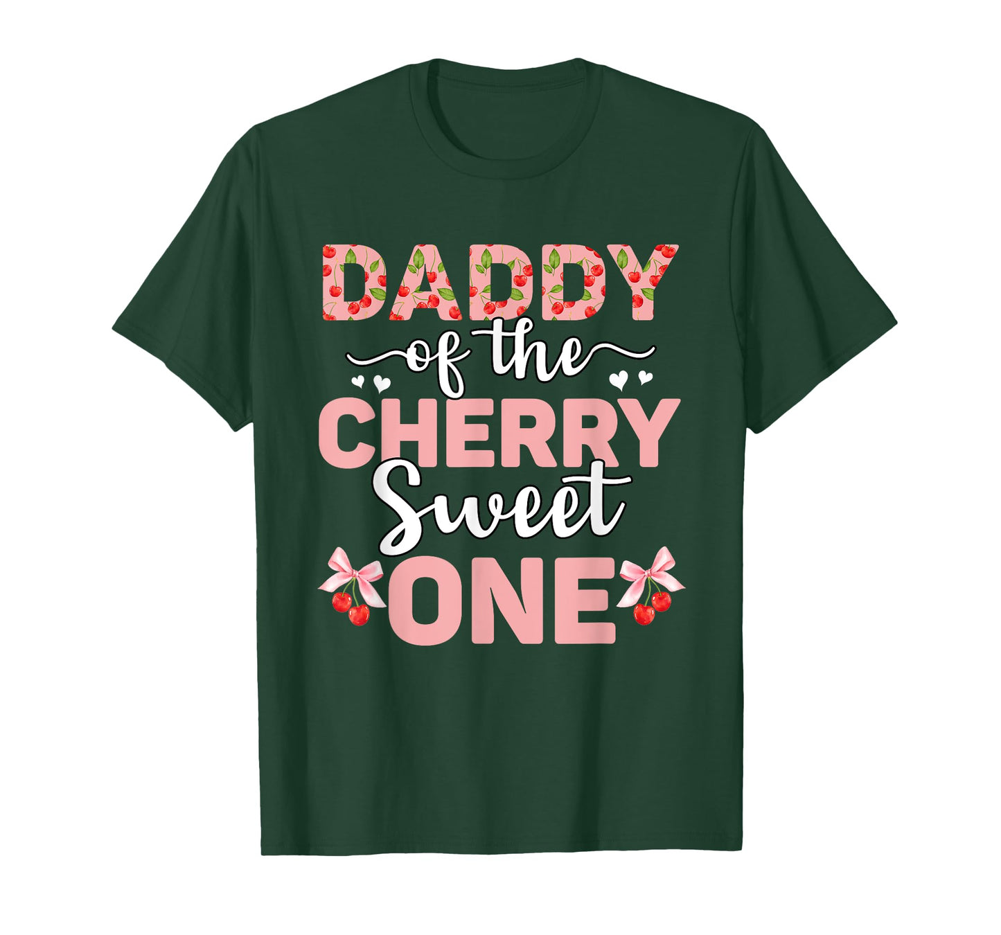 Daddy Of The Cherry Sweet One 1st Birthday Cherry Lover T-Shirt