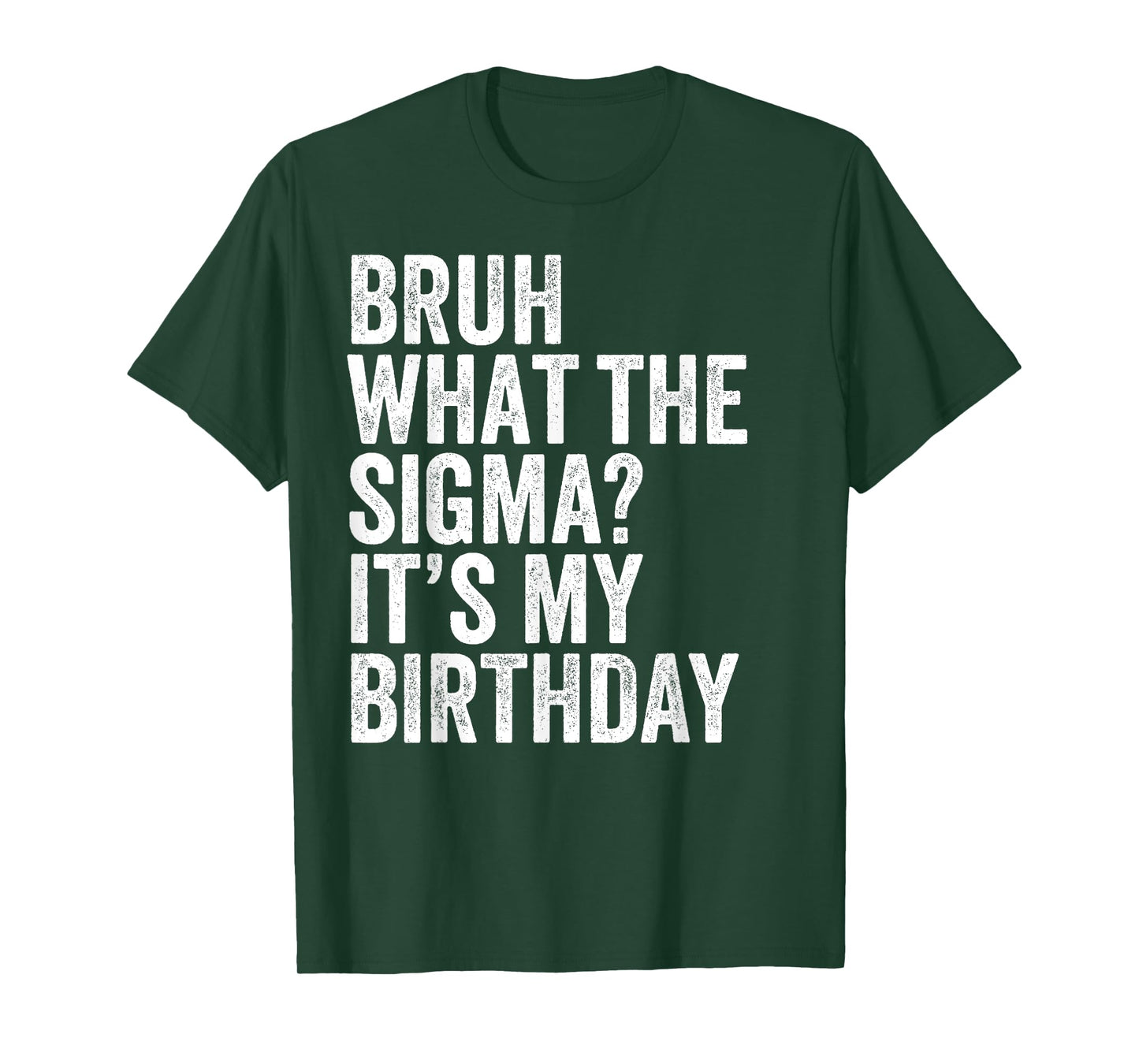 Bruh What The Sigma It's My Birthday Joke Slang Omg Funny T-Shirt
