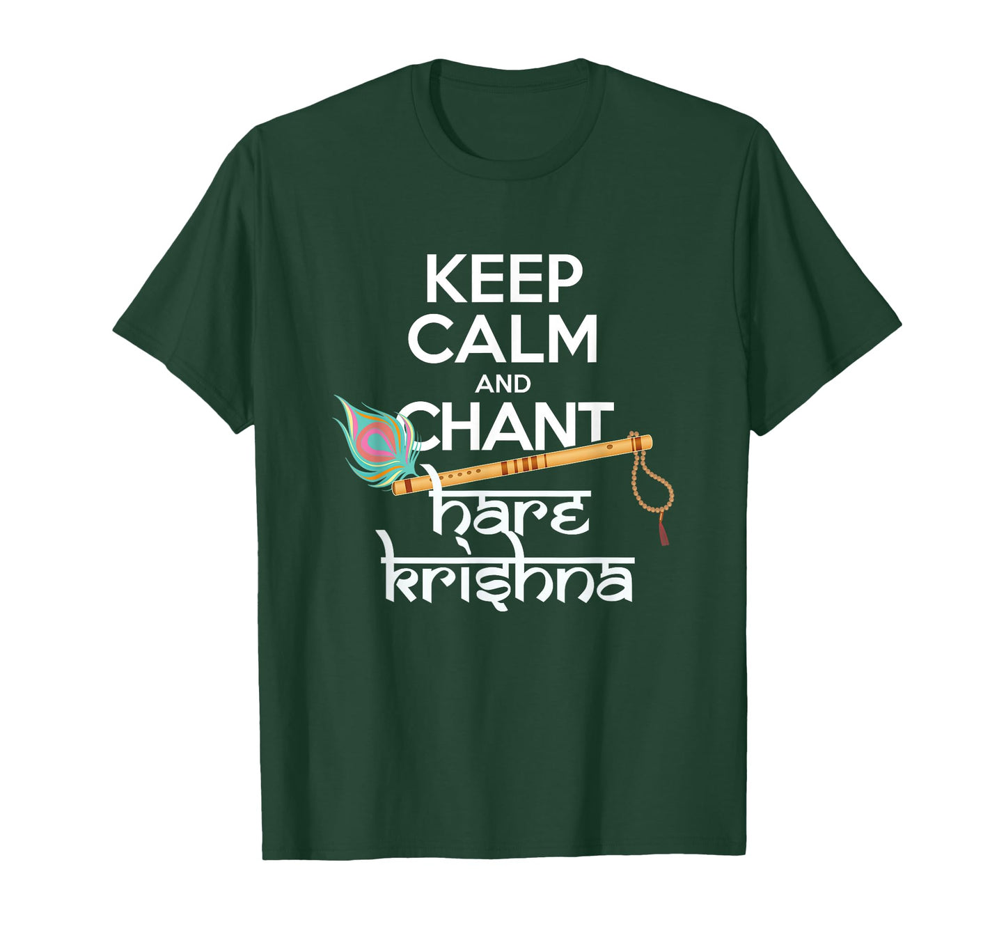 Keep Calm and Chant Hare Krishna Mantra Chanting Hinduism T-Shirt