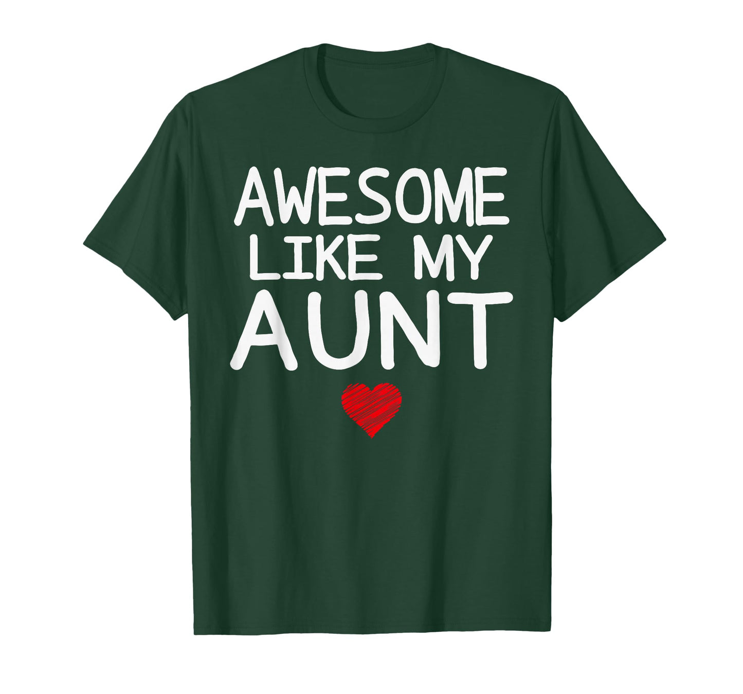 Awesome Like My Aunt Heart Graphic for Valentine Season T-Shirt