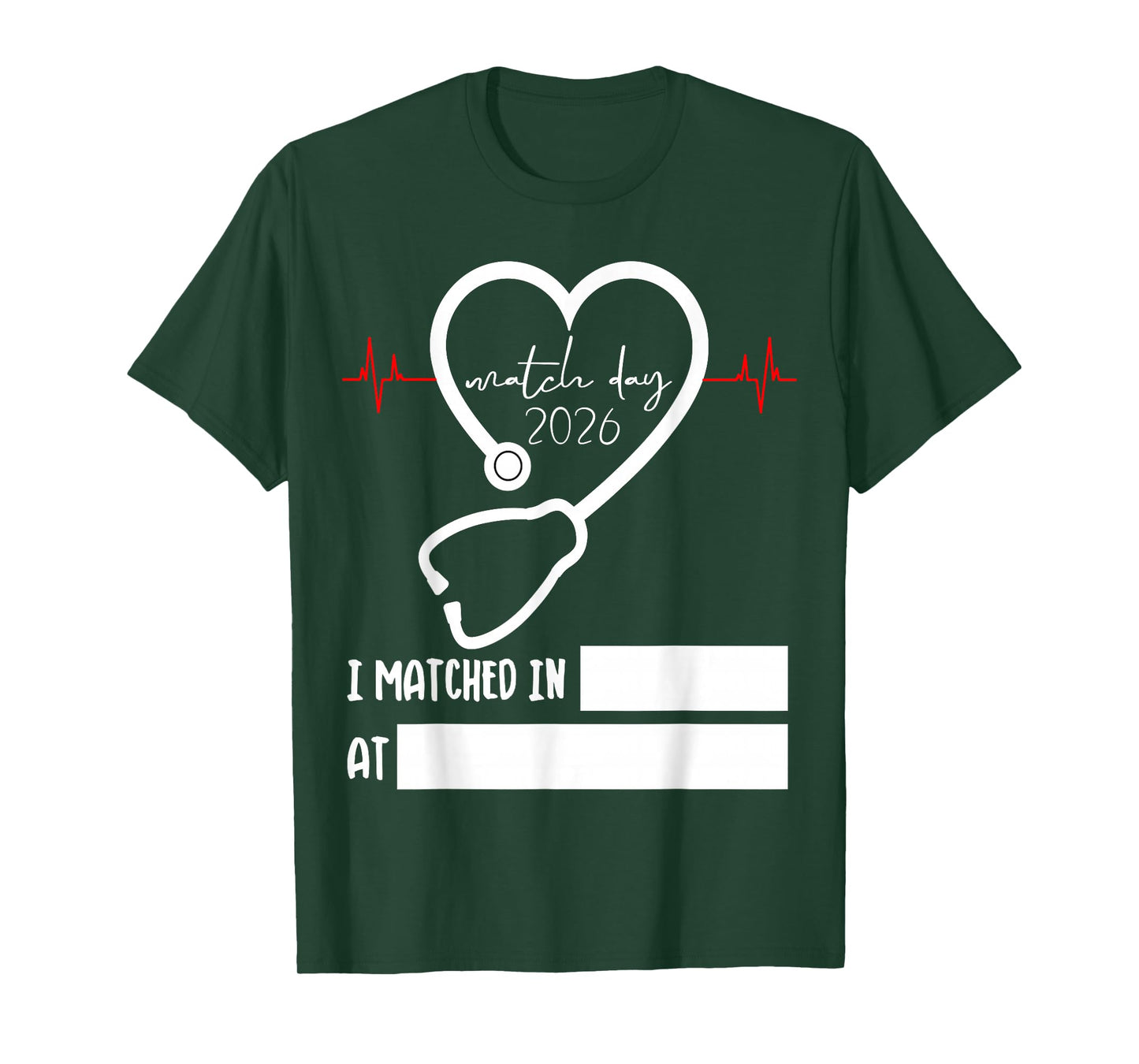 Match Day 2026 Future Doctor Physician Residency Fill in T-Shirt