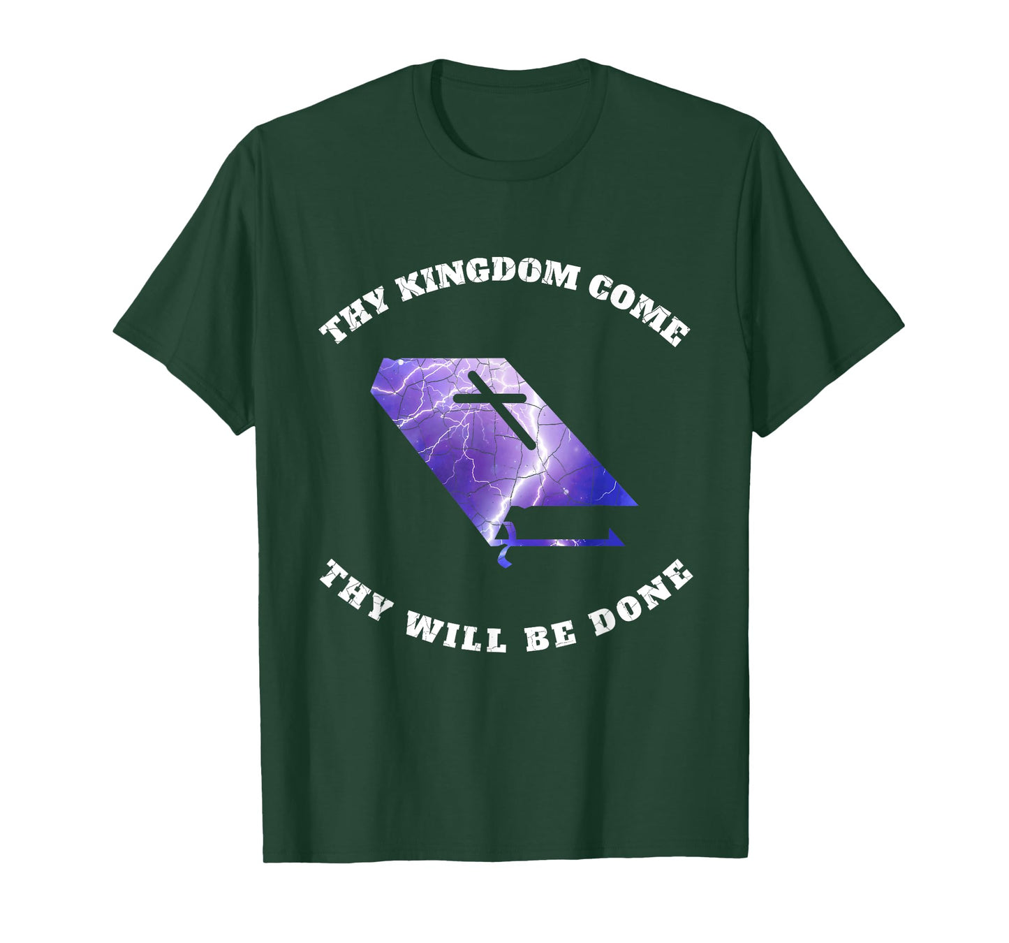 Christian T Shirt - Thy Kingdom Come, Thy Will Be Done T-Shirt