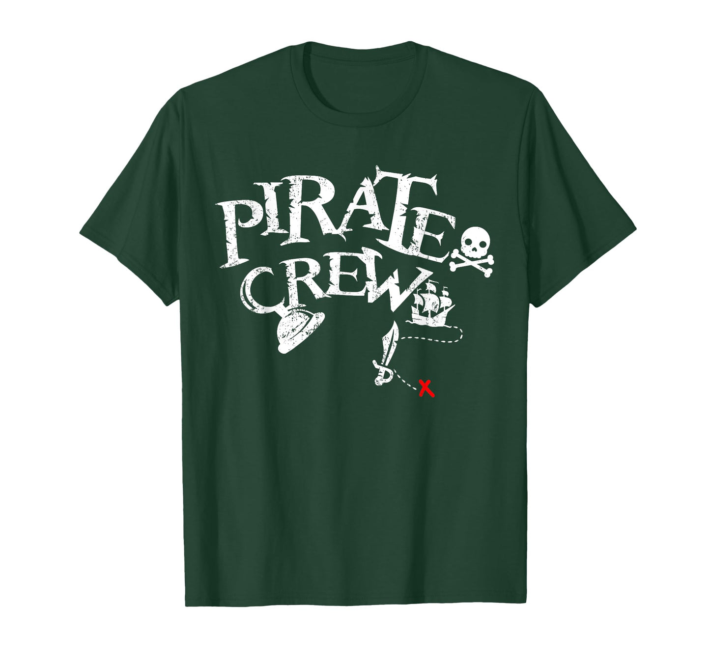 Pirate Crew Funny Halloween Matching Costume Party Men Boys T-Shirt
