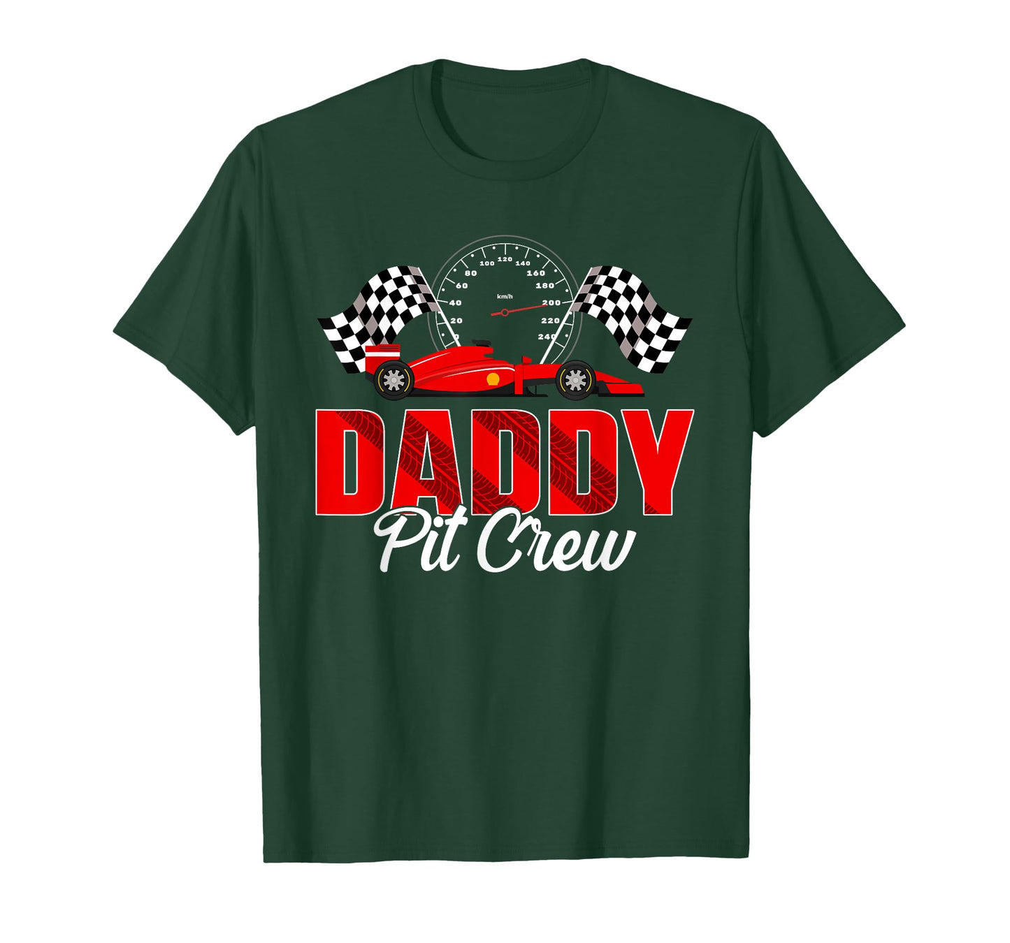Race Car Birthday Party Racing Family Daddy Pit Crew T-Shirt