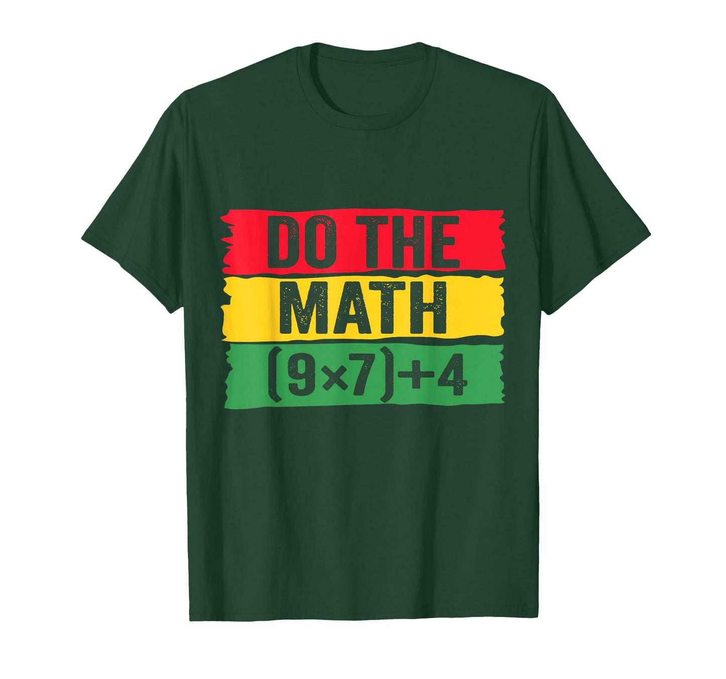 Do The Math 67 Meme Funny Six Seven Teacher Joke Black Month T-Shirt