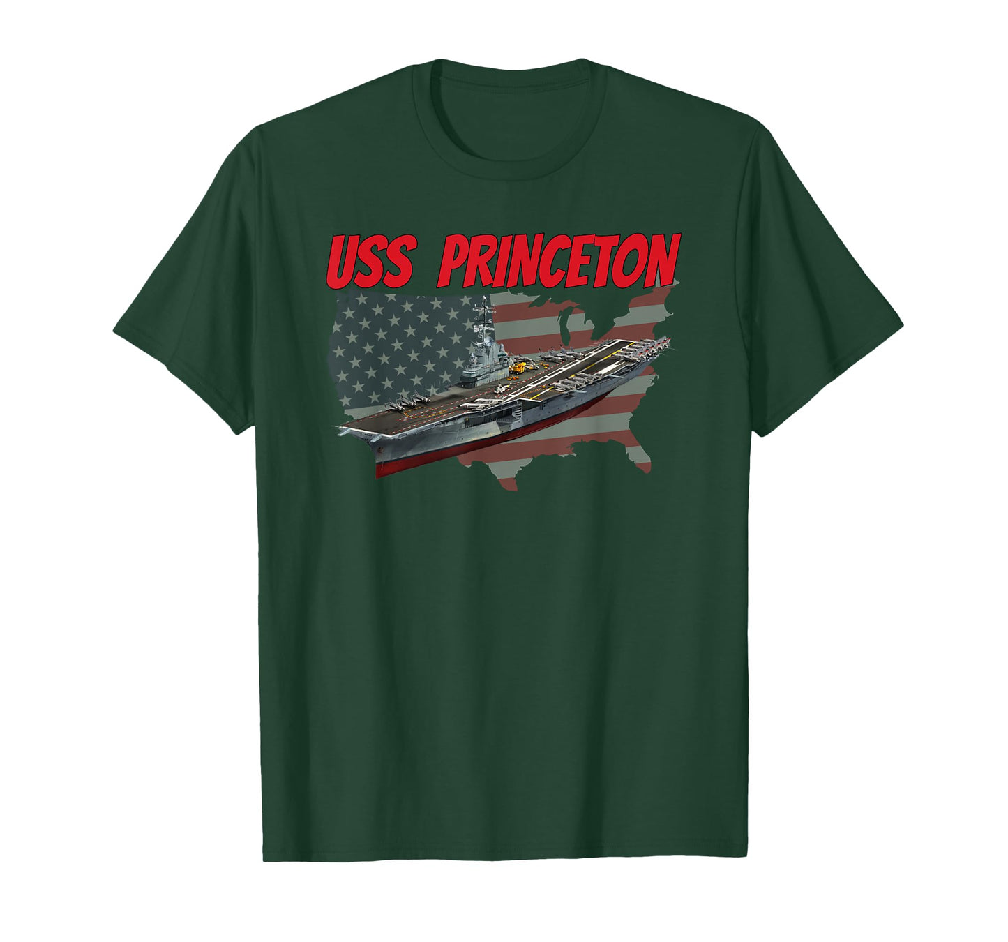 USS Princeton CV-37 Aircraft Carrier Veterans Day Fathers T-Shirt
