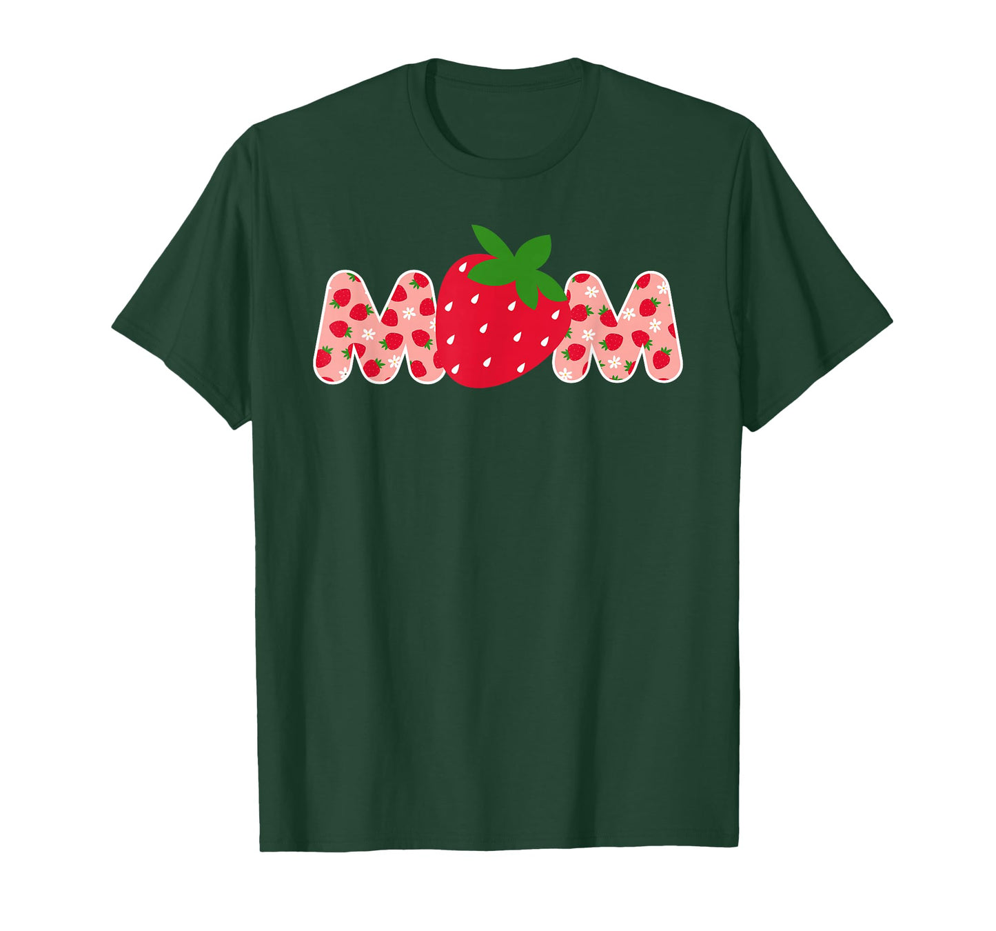 Mom Strawberry First Birthday Family Funny Strawberry T-Shirt