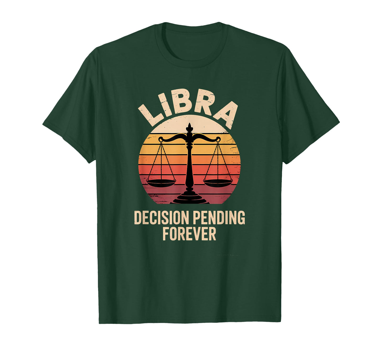 Vintage Libra Horoscope Clothing - Decision Pending Forever T-Shirt
