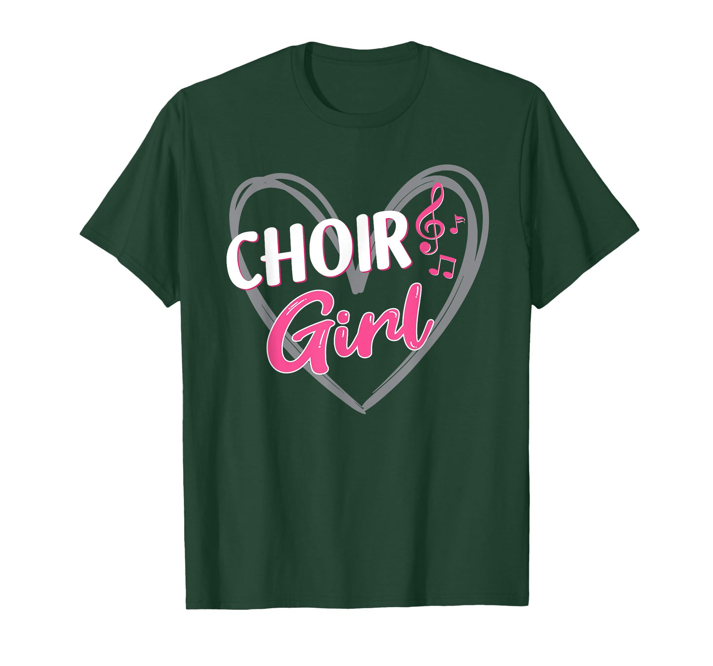 Choir Girl Heart Choir Singing Chorale Church Music T-Shirt
