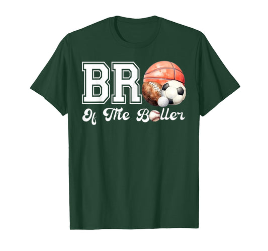 Brother of The Birthday Boller Born 2 Ball Matching Family T-Shirt