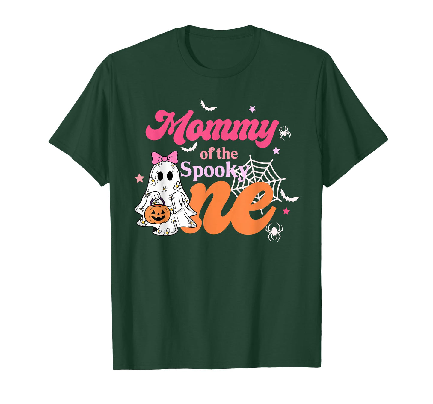 Mommy of The Spooky One 1st Birthday Girl Halloween Family T-Shirt