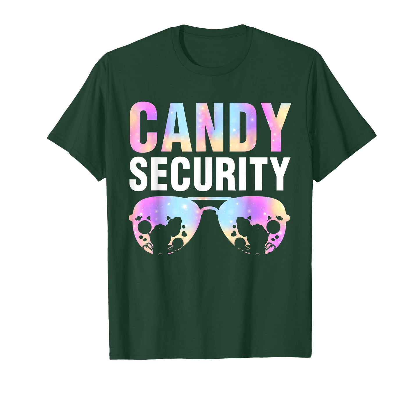 Candy Land Costume Men Candy Crew Funny Candy Security T-Shirt