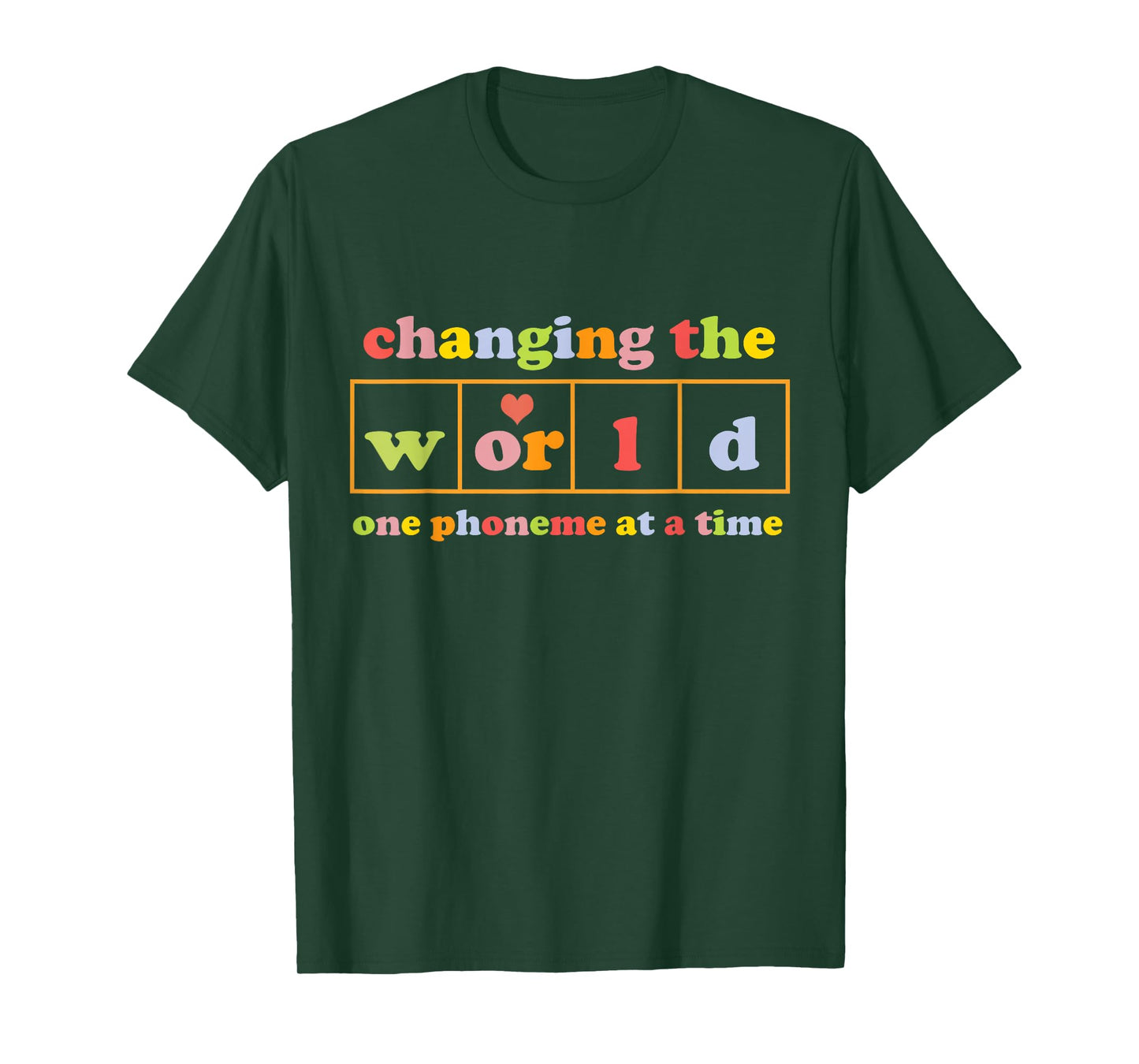 changing the world one phoneme at a time Retro funny T-Shirt, Small, Black