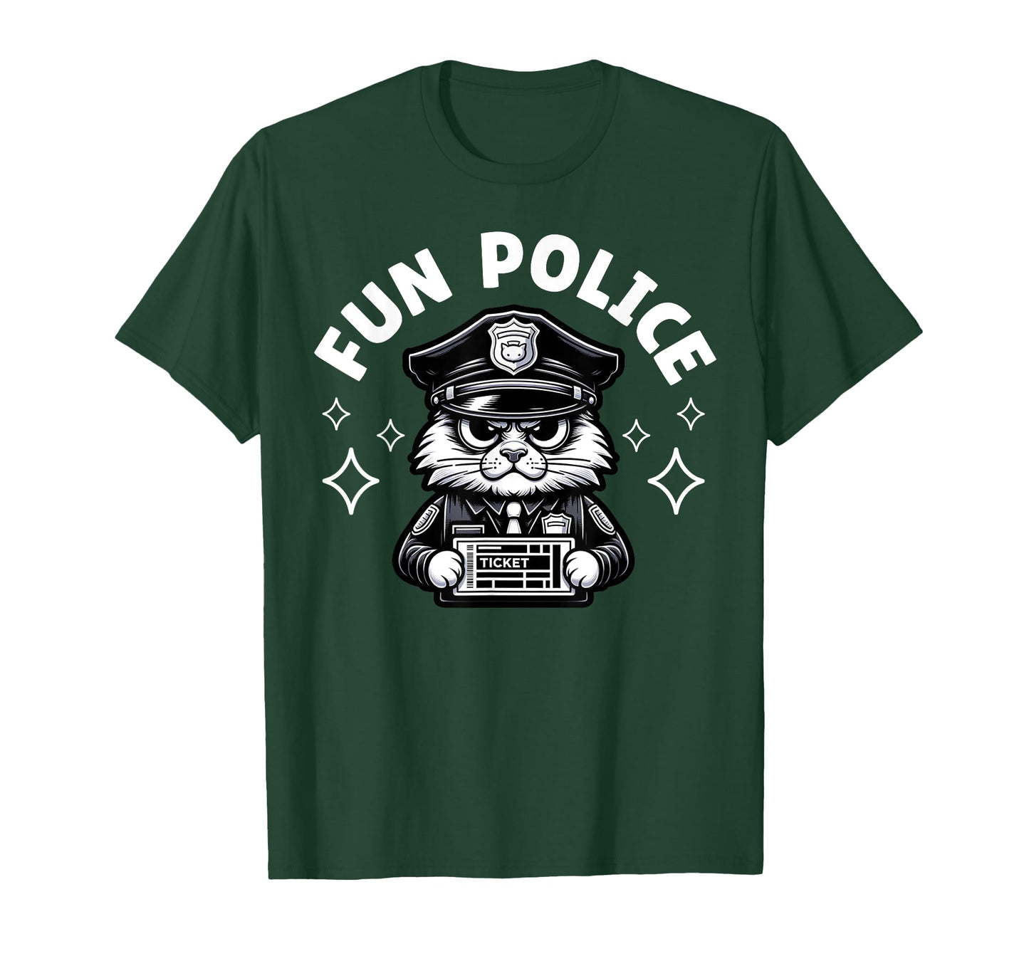 Fun Police Design Funny Gift For Law Enforcement Officer Cop T-Shirt