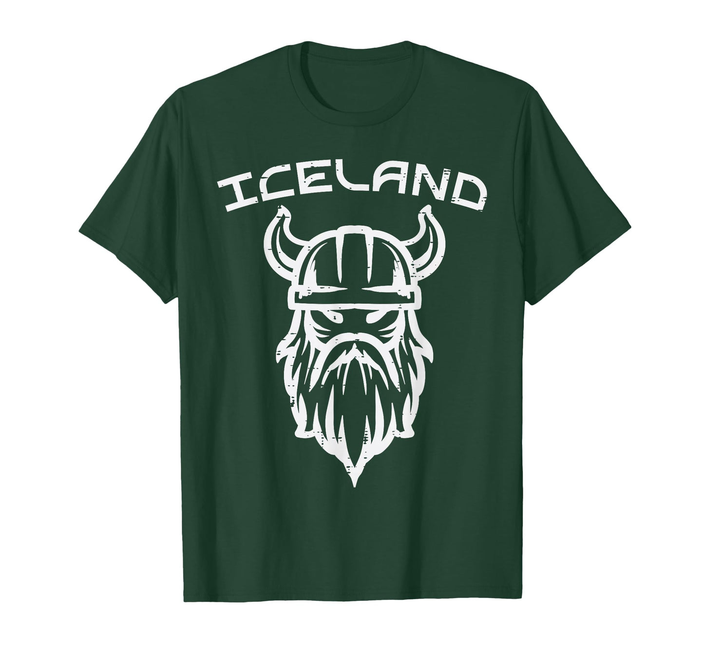 Viking Head Iceland Norse Mythology Icelandic Men Kids Women T-Shirt