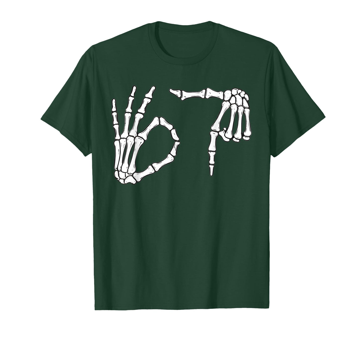 Funny Six Seven 6 7 Meme 67 Skeleton Hand Halloween Costume T-Shirt