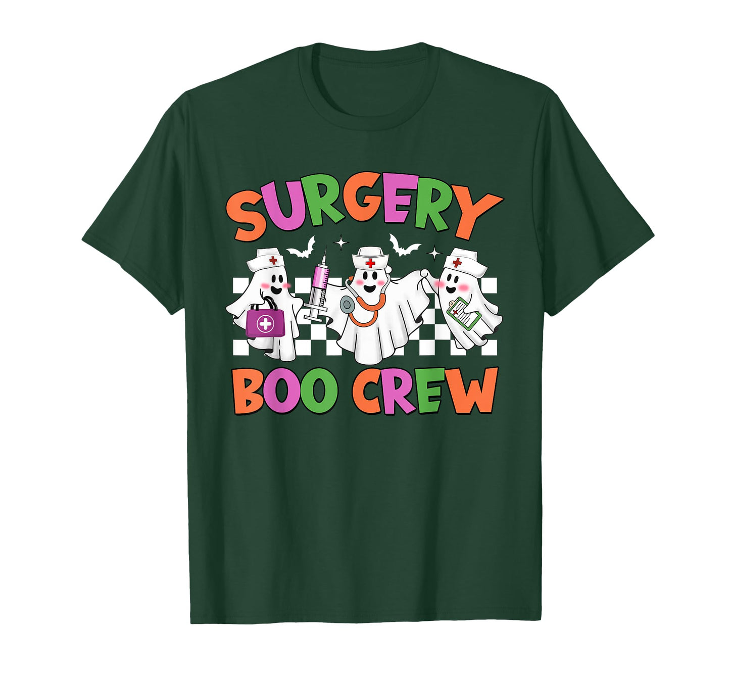 Retro Surgery Boo Crew Surgical Tech Halloween Costumes T-Shirt