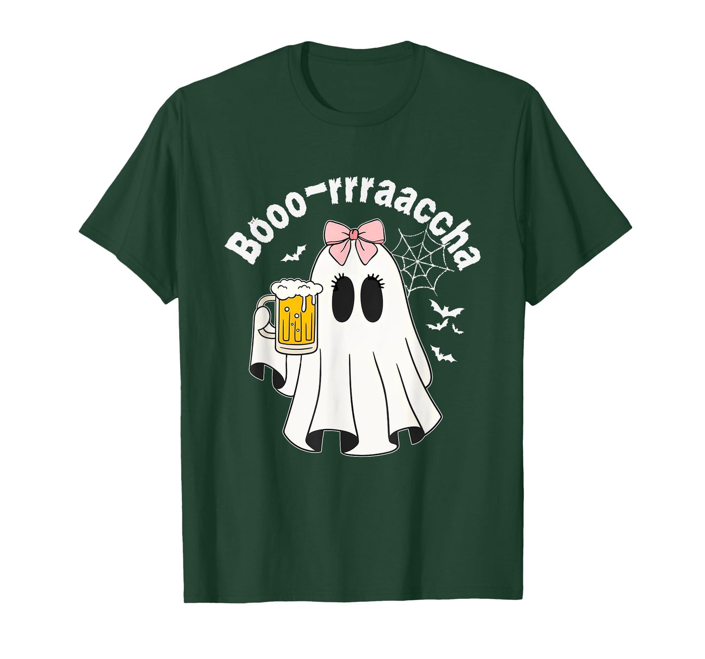 Boo-racha Funny Halloween Ghost Beer Design Borracha T-Shirt