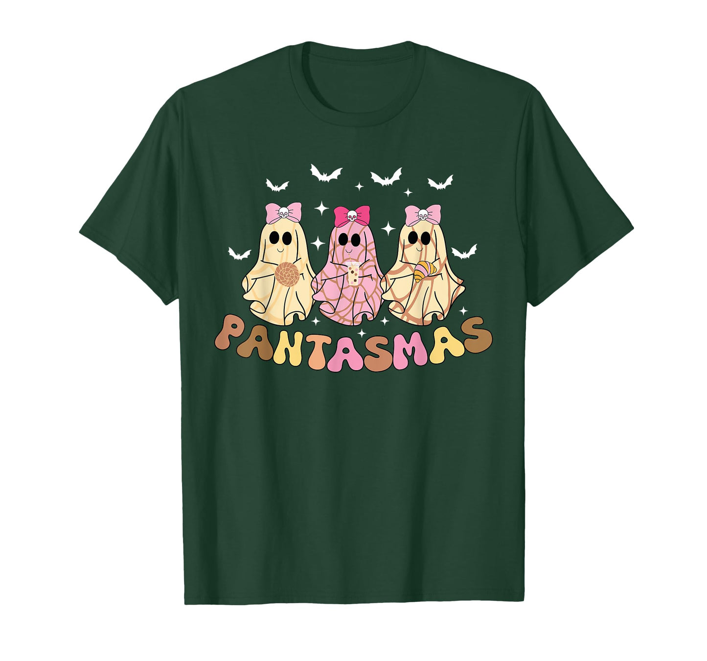 Pantasmas Funny Conchas Mexican Halloween Spooky ghosts T-Shirt