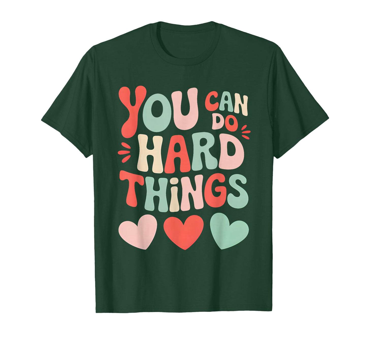 Groovy Test Day Teacher You Can Do Hard Things Women Kids T-Shirt