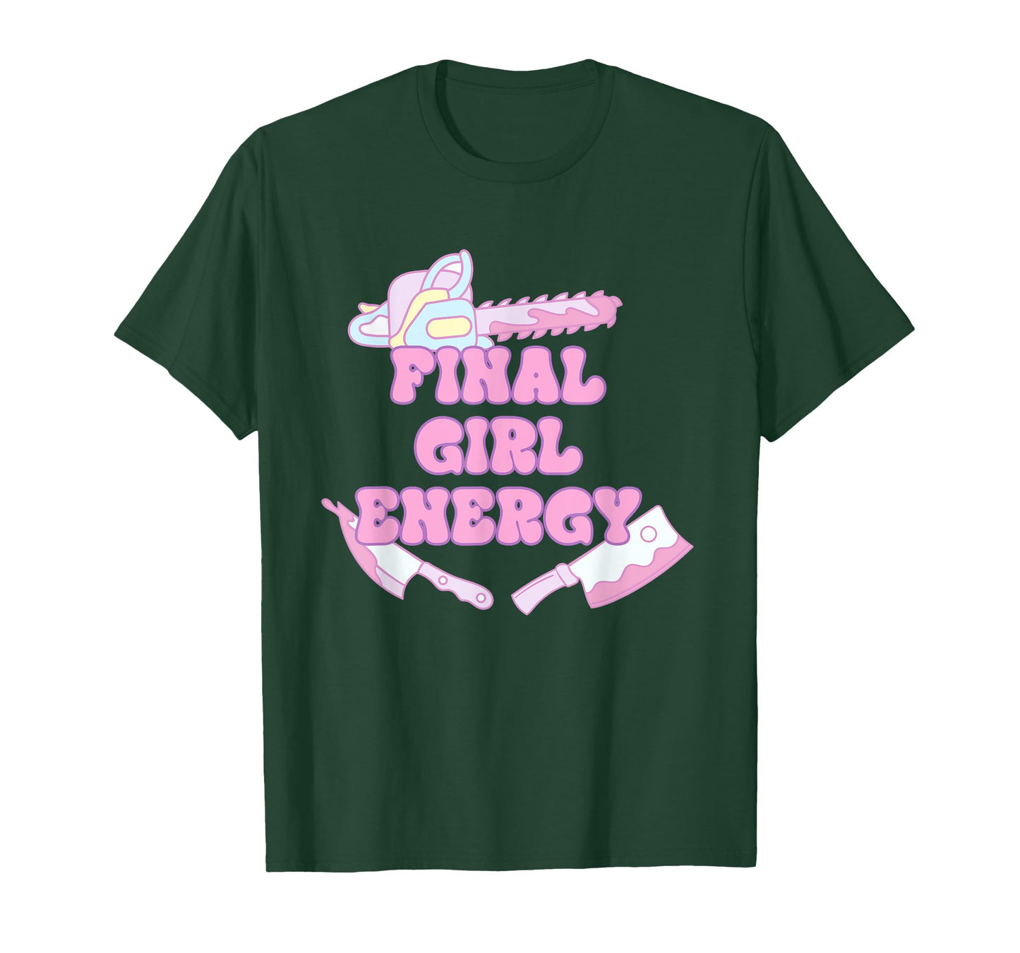 Final Girl Energy Funny Apparel T-Shirt