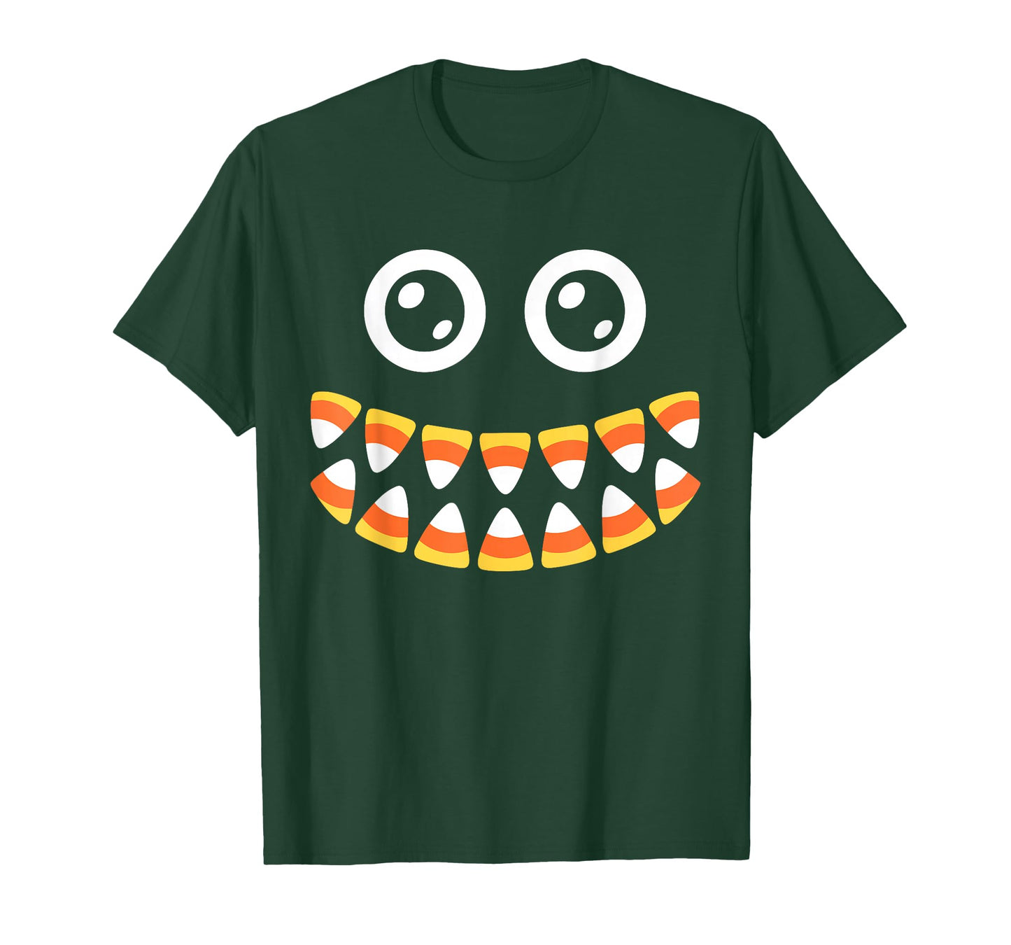 Candy Corn Face Shirt Adult Men Women Kids Halloween Costume T-Shirt