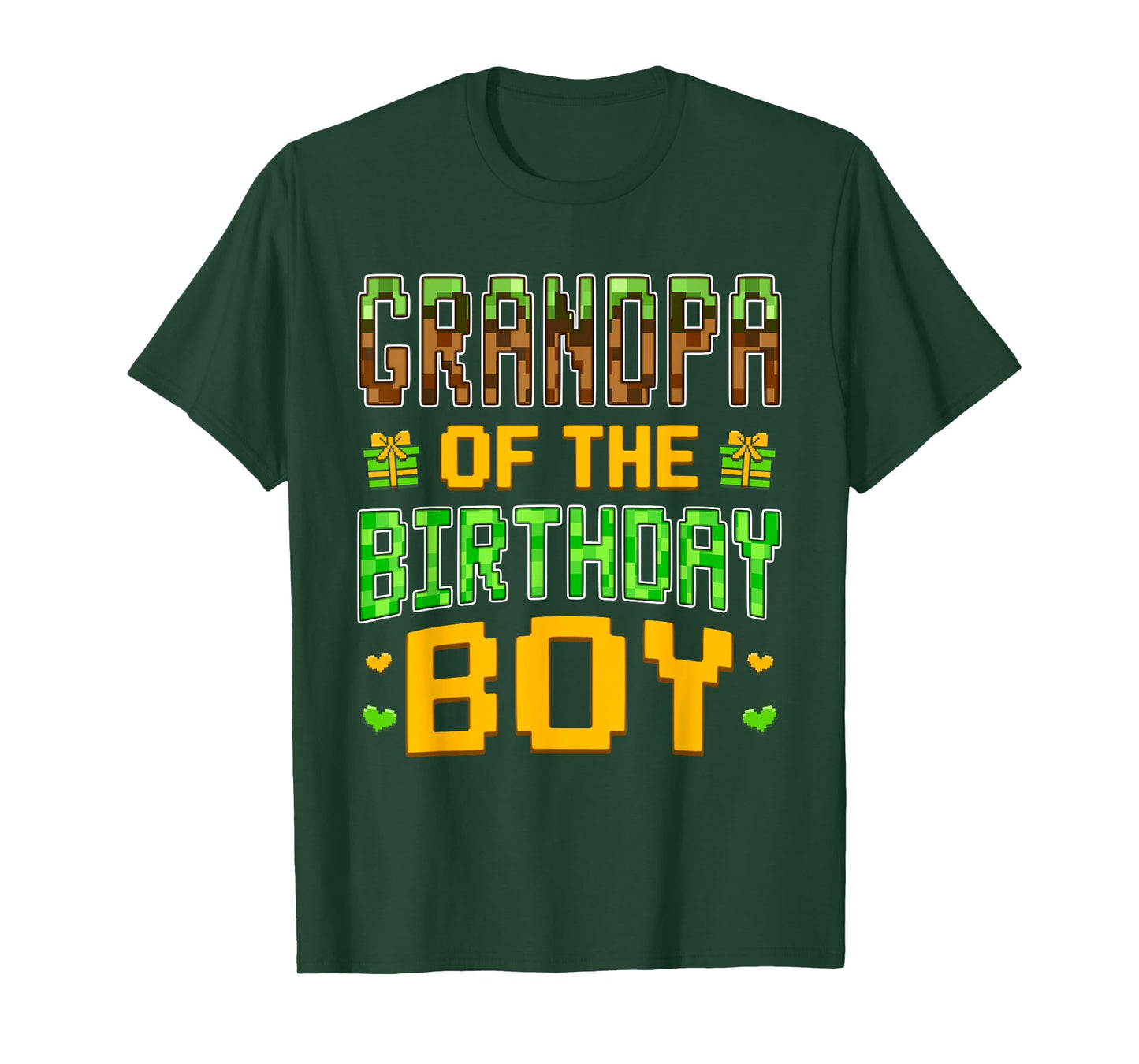 Grandpa of The Birthday Boy Video Gamer Birthday Party T-Shirt