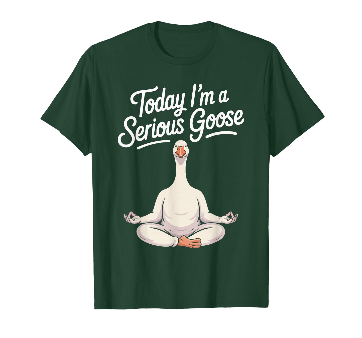Today I'm A Serious Goose Funny Yoga Goose T-Shirt