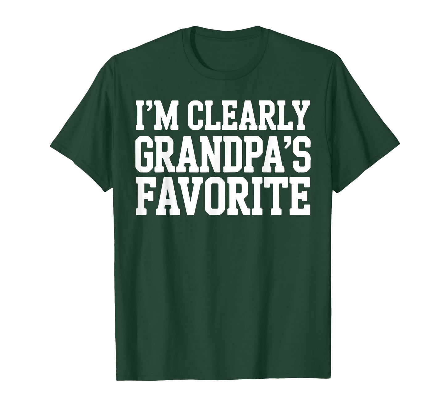 Im Grandpa's Favorite, Funny Proud Grandpa Grandchild Kids T-Shirt