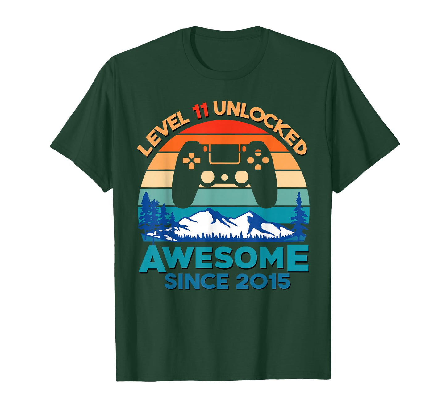 Level 11 Unlocked 11th Birthday Boy Game Turning 11 Year Old T-Shirt