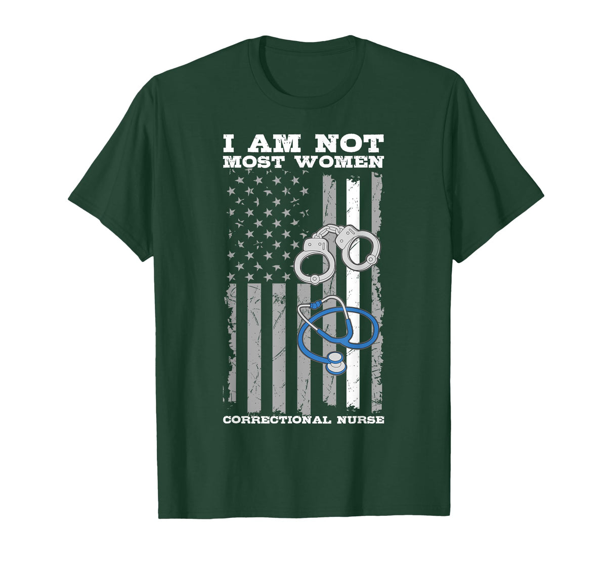 Correctional Nurse USA Flag RN Forensic Nursing 4th Of July T-Shirt