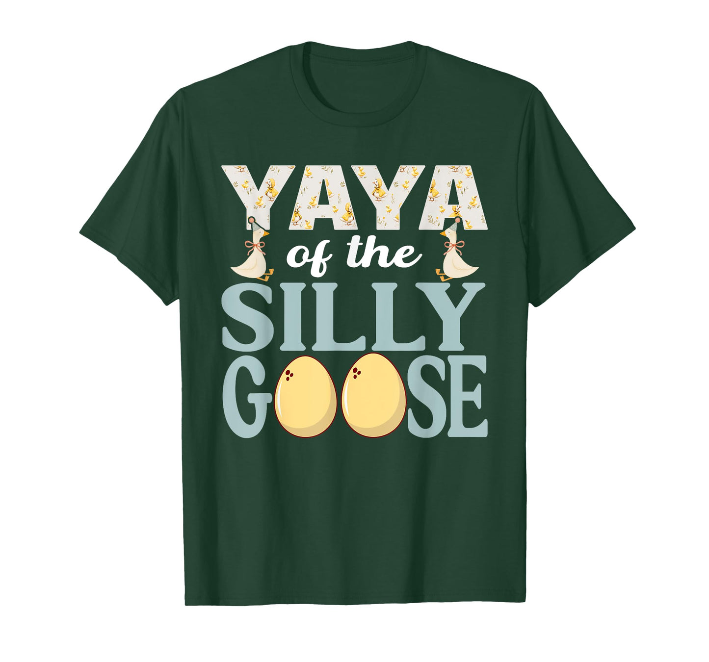 Yaya Goose On The Loose Funny Birthday Matching Family T-Shirt