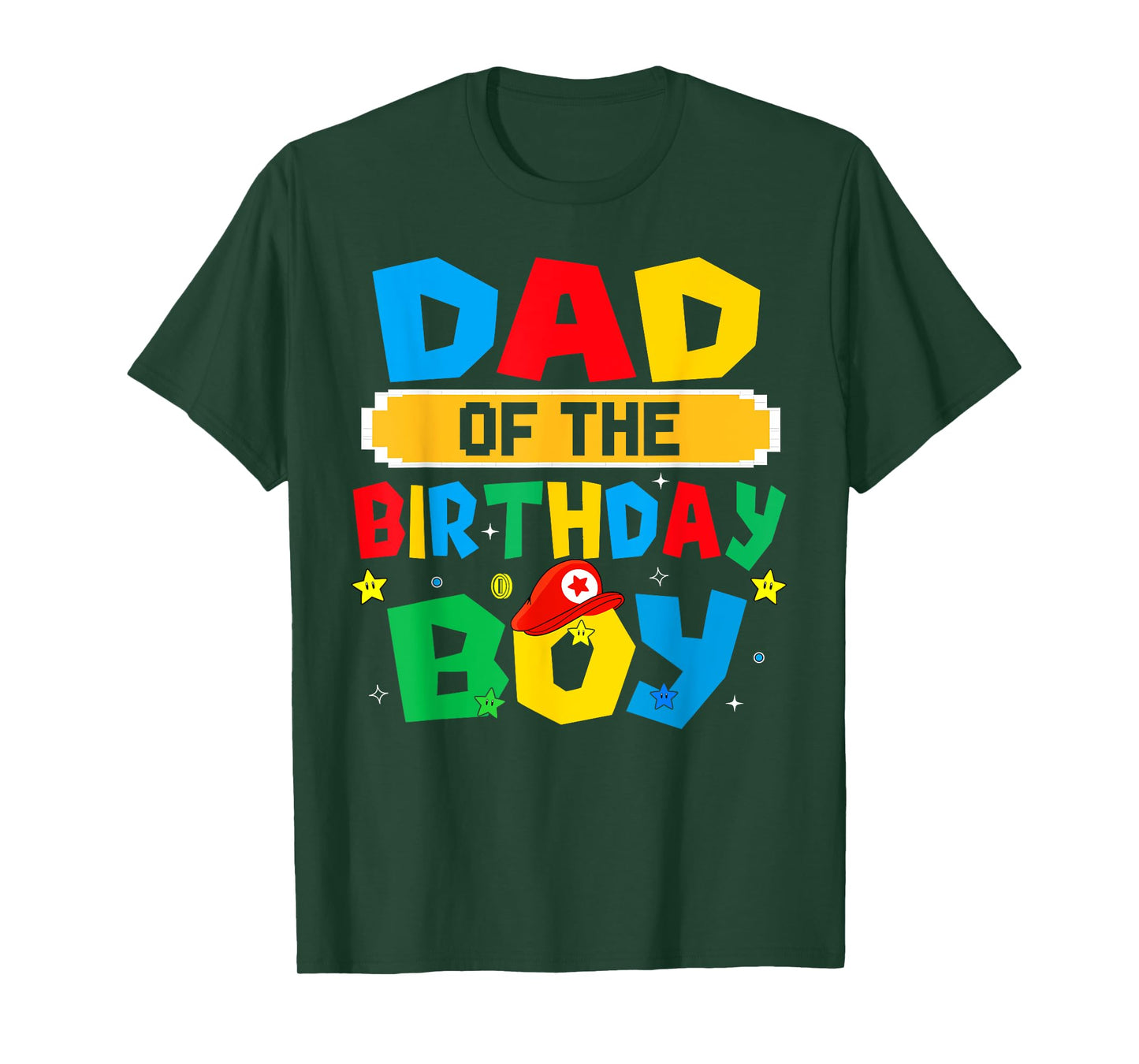 Dad Of The Birthday Boy Game Video Gaming Matching Family T-Shirt