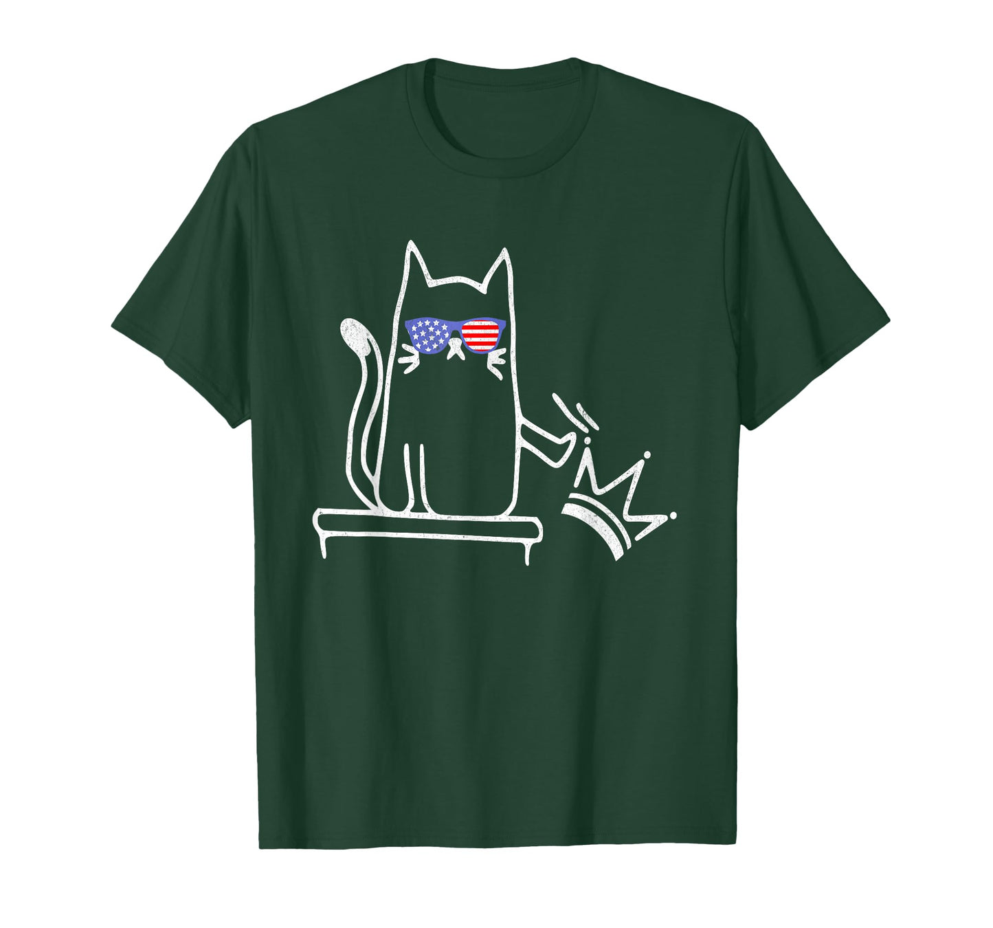 Cat No Kings in America Funny Political Cat Lady T-Shirt