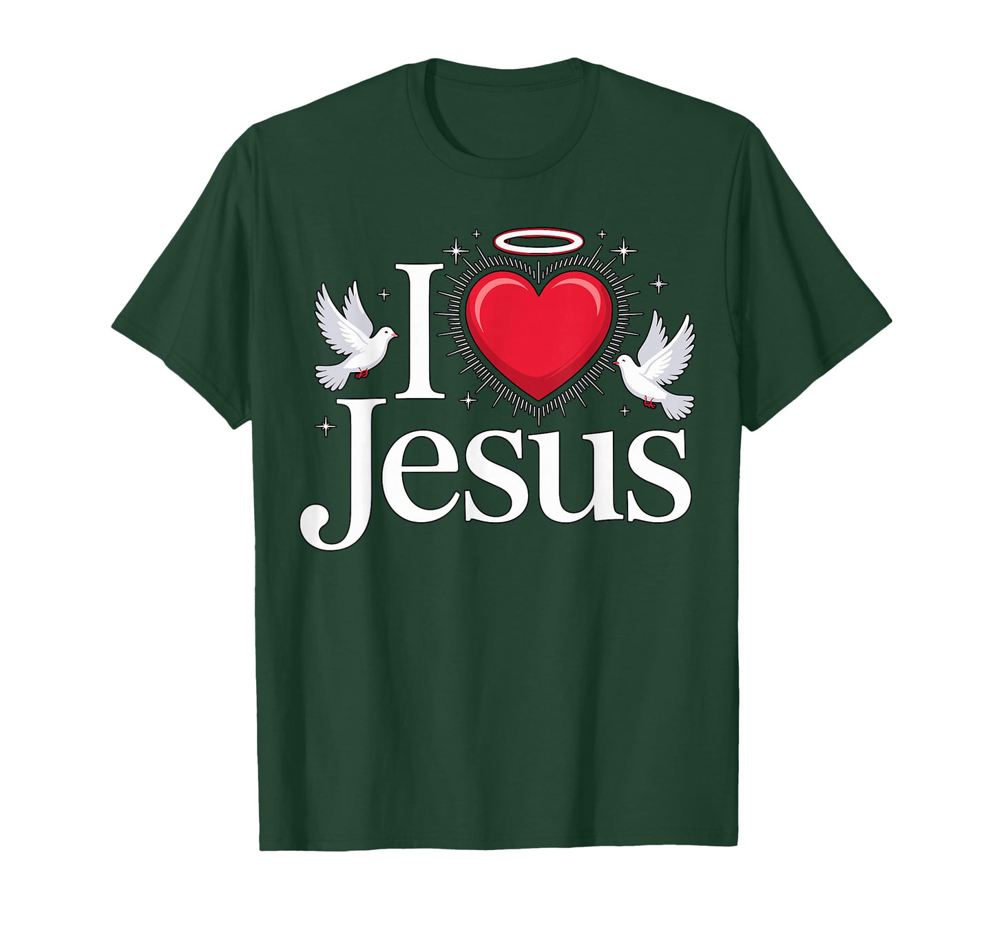 I Love Jesus Christian Quote Faith T-Shirt