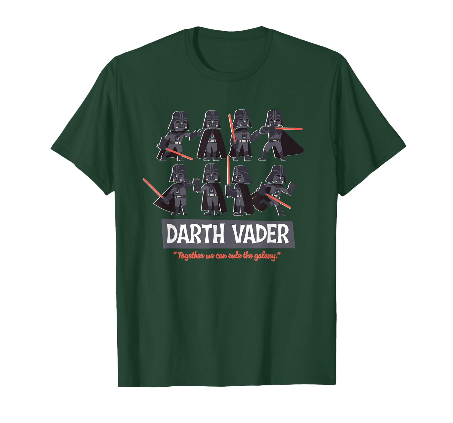 Star Wars Darth Vader Poses Together We Can Rule the Galaxy T-Shirt