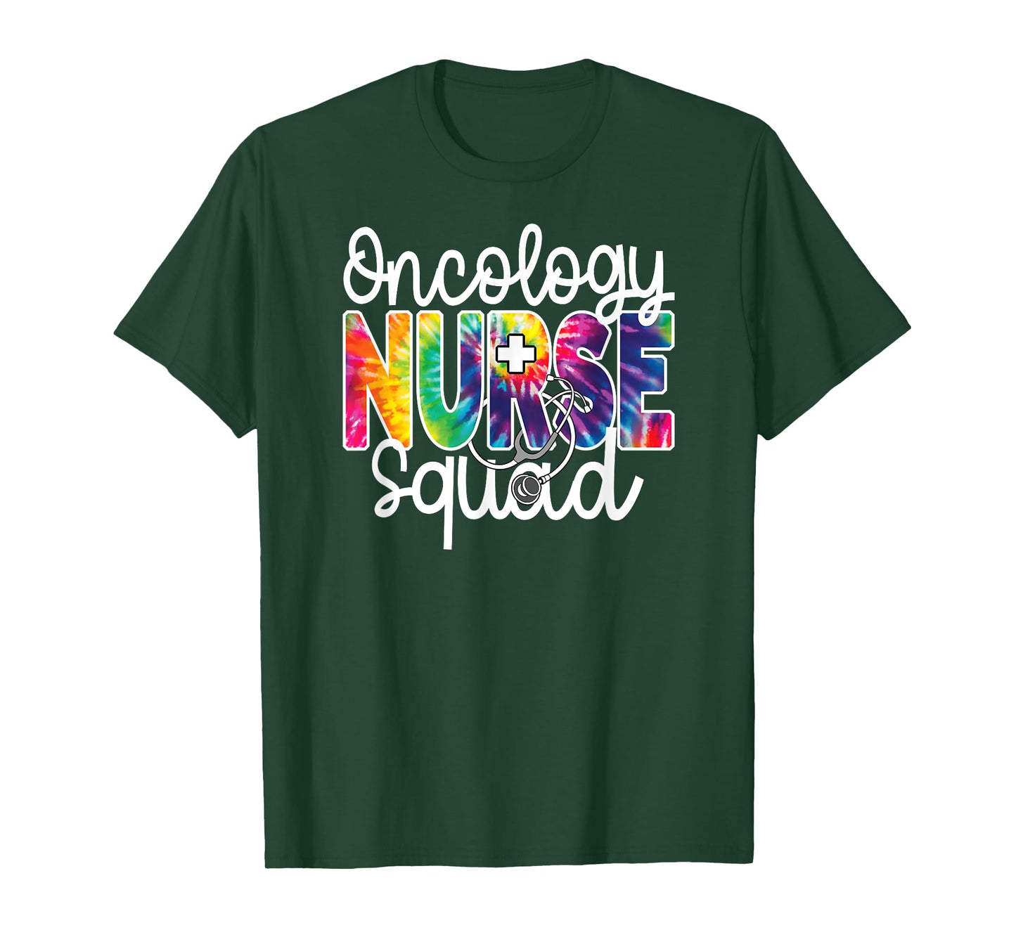 Oncology Nurse Squad Tie Dye Rainbow Team Appreciation Day T-Shirt