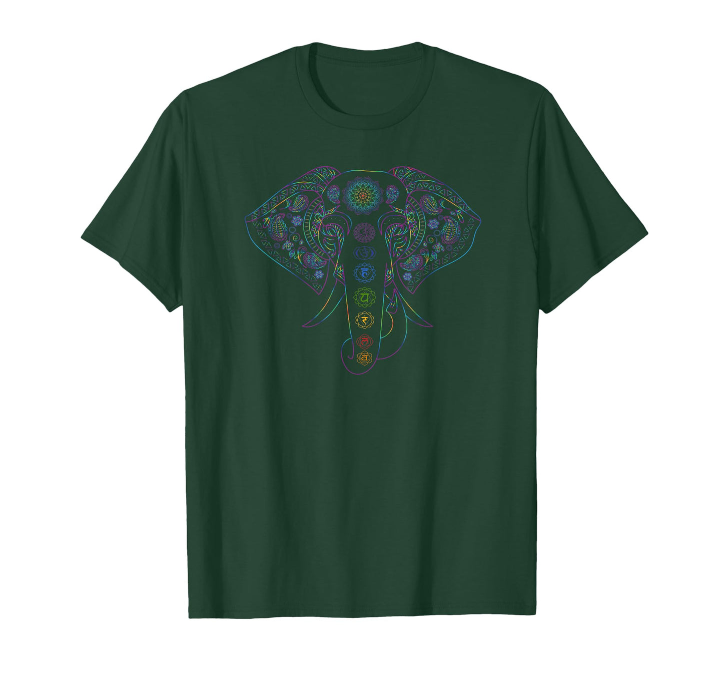 Beautiful Indian Elephant Chakra T-Shirt