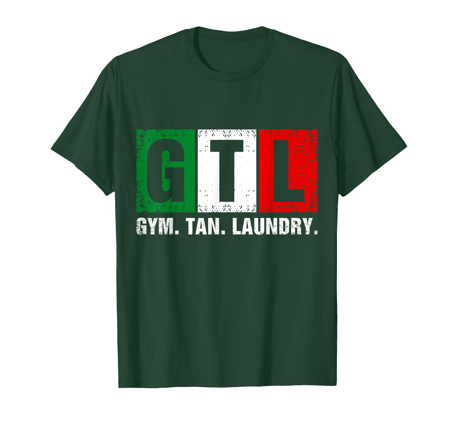 GTL Gym Tan Laundry Italian Flag T-Shirt