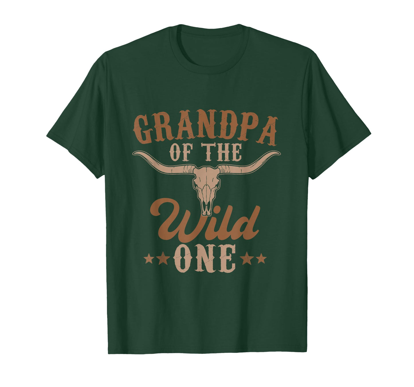 Grandpa Of The Wild One Cowboy Western Rodeo Party Matching T-Shirt
