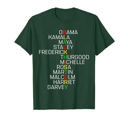 Black History Black Leaders Melanin African Men Women Kid T-Shirt
