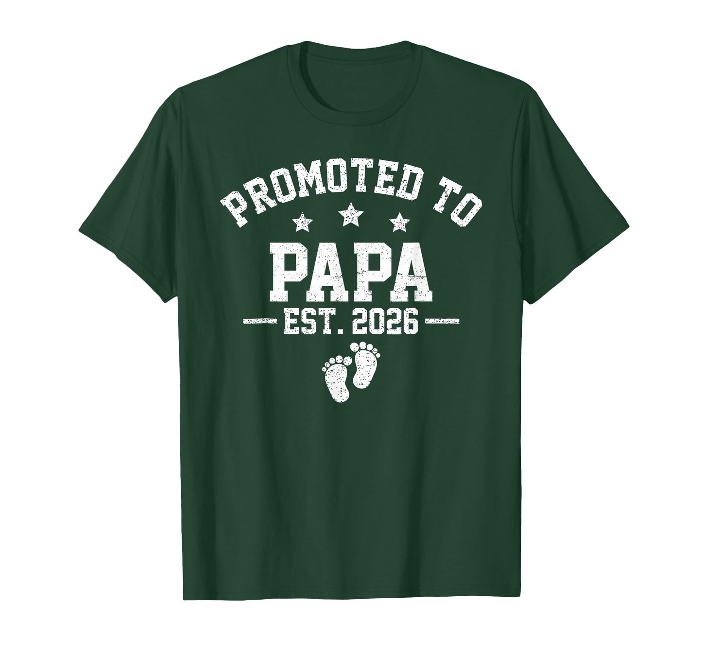 Promoted to Papa Est 2026 Baby Announcement T-Shirt