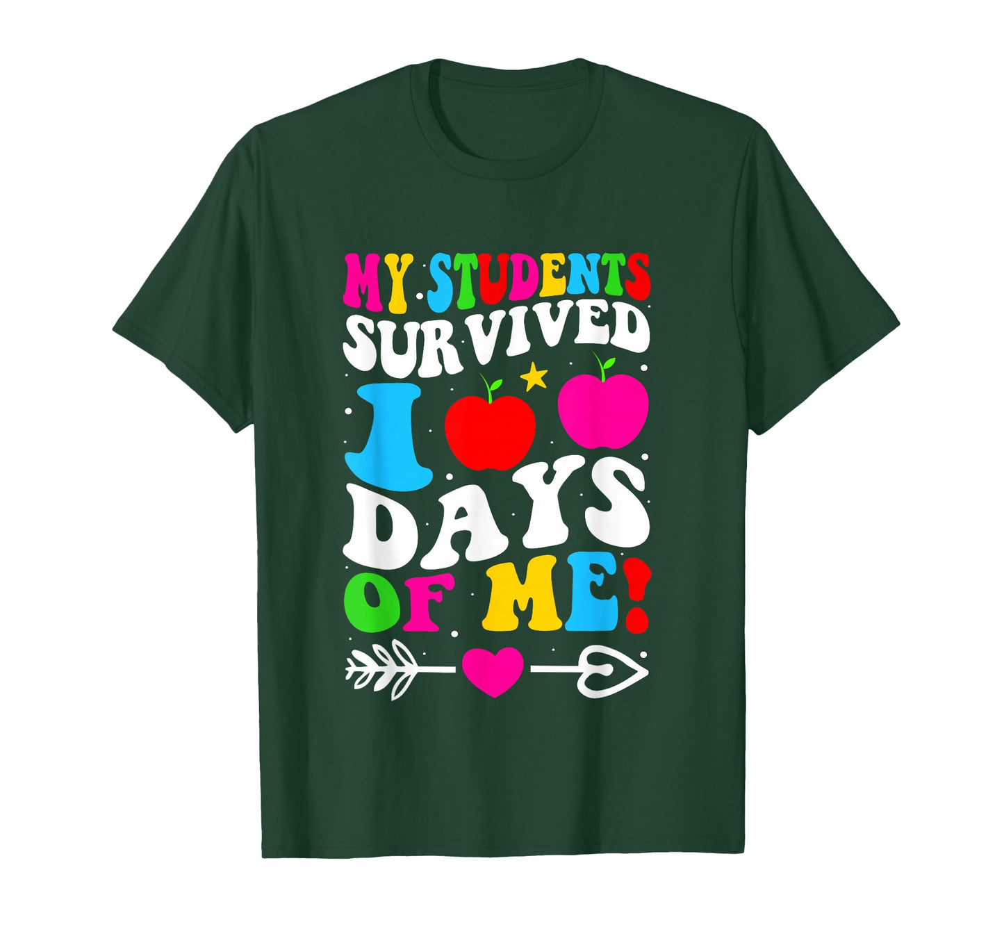 My Students Survived 100 Days of Me 100th Day Girl Boy Kid T-Shirt