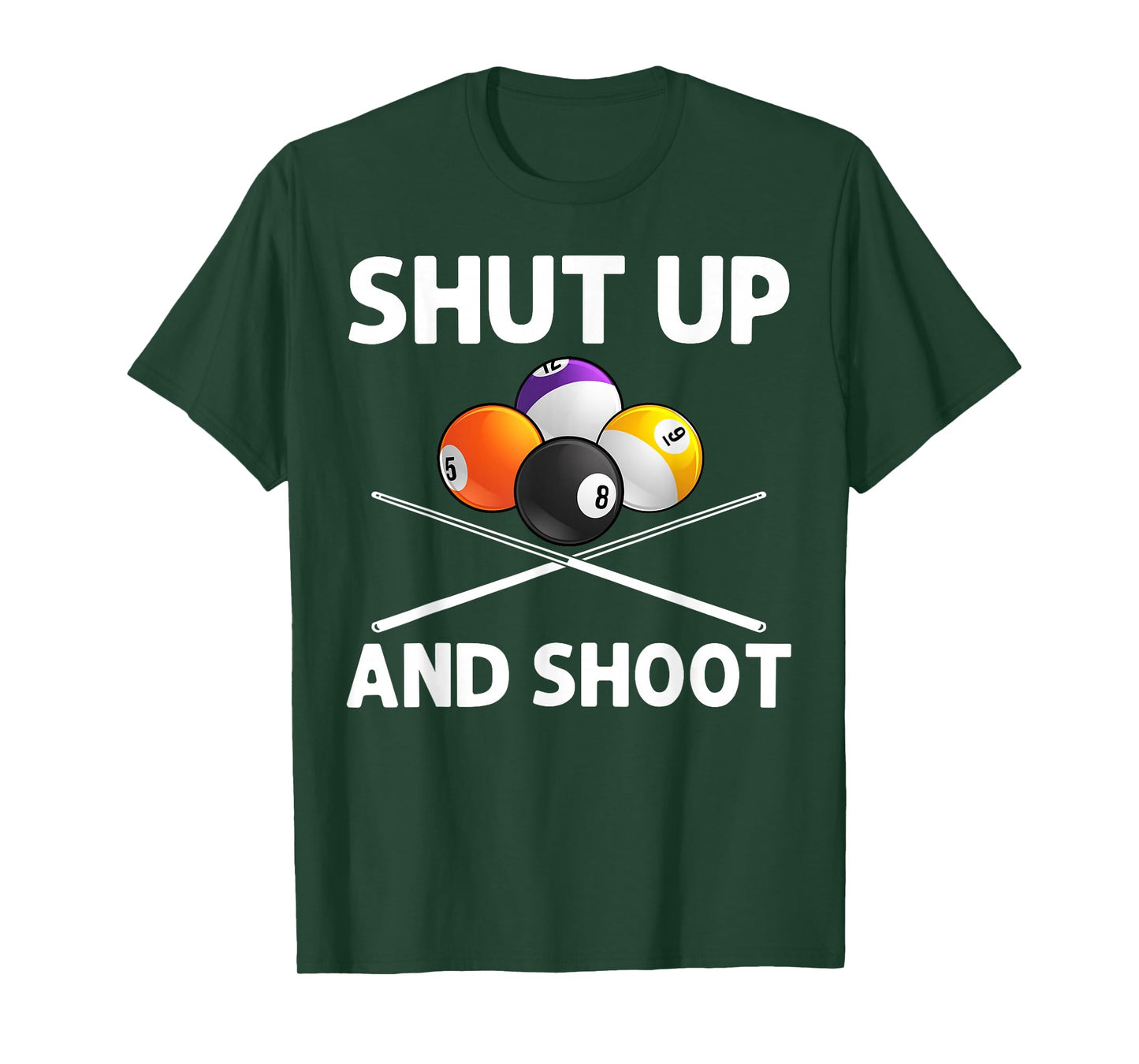 Funny Billiards Art for Men Women Billiard Lover Pool Player T-Shirt